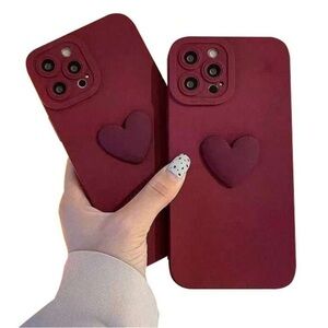 Apple iPhone 13 3D Heart Phone Case